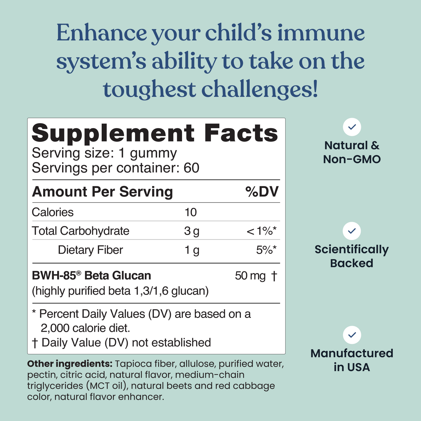BWH-85® Beta Glucan Kids Gummies