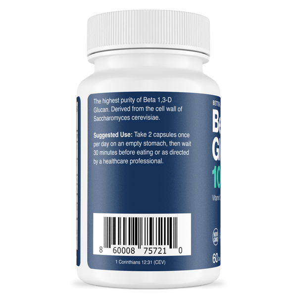beta glucan has suggested usage and dosage guidelines on the bottle
