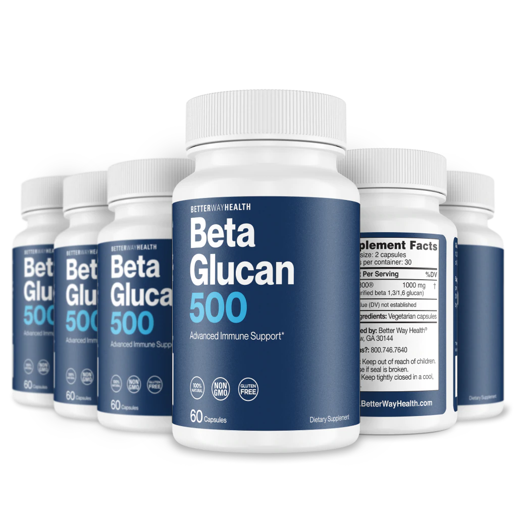 6 bottles of beta glucan 500