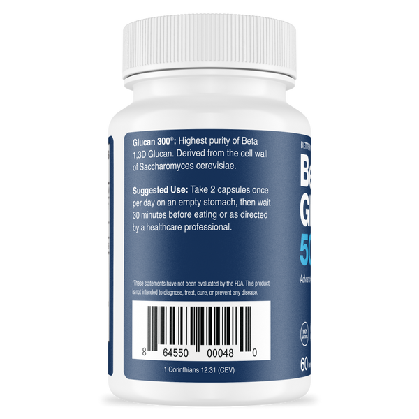Usage Directions Beta Glucan 500mg