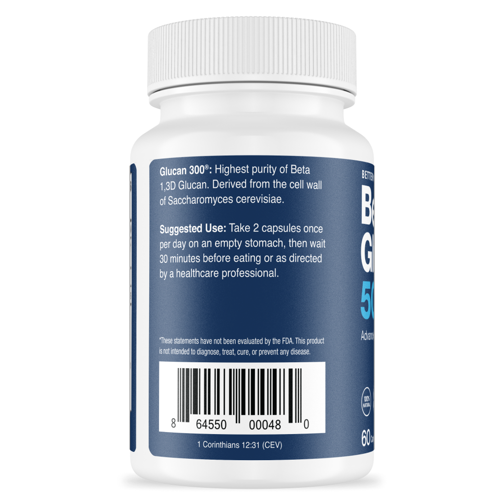 Usage Directions Beta Glucan 500mg