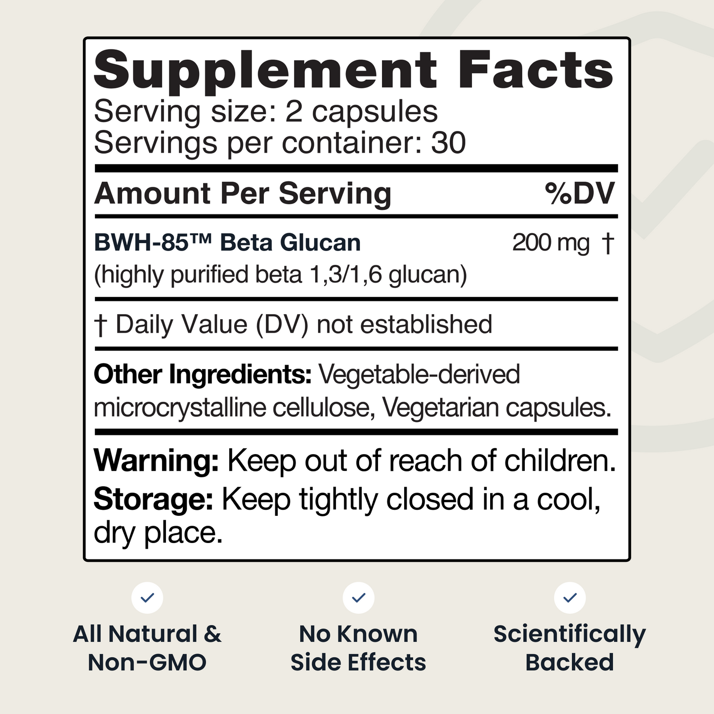 Beta Glucan 100