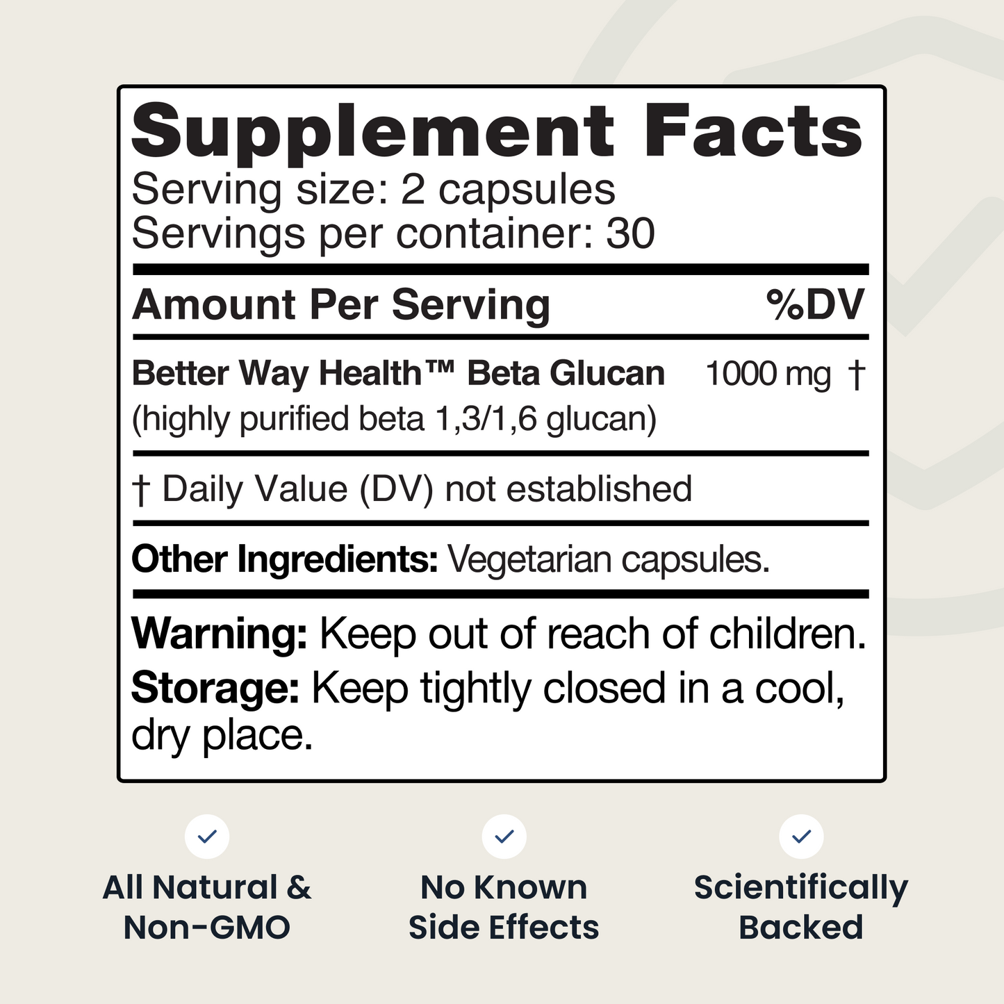 Beta Glucan 500