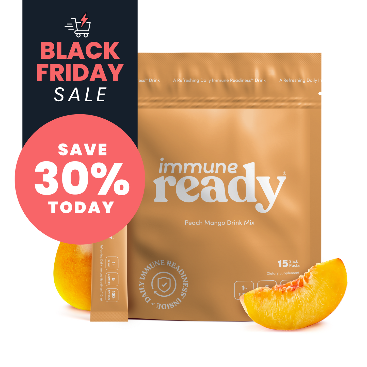 Immune Ready® Drink Mix - Peach Mango